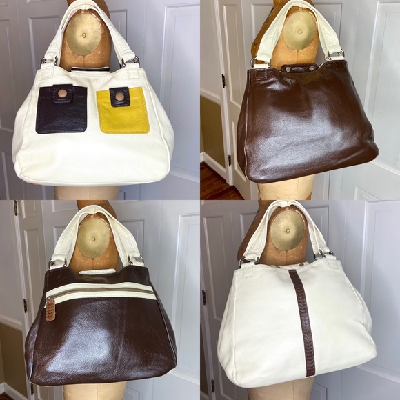 Orla Kiely Bags Orla Kiely Mainline Reversible Leather Shoulder Toe